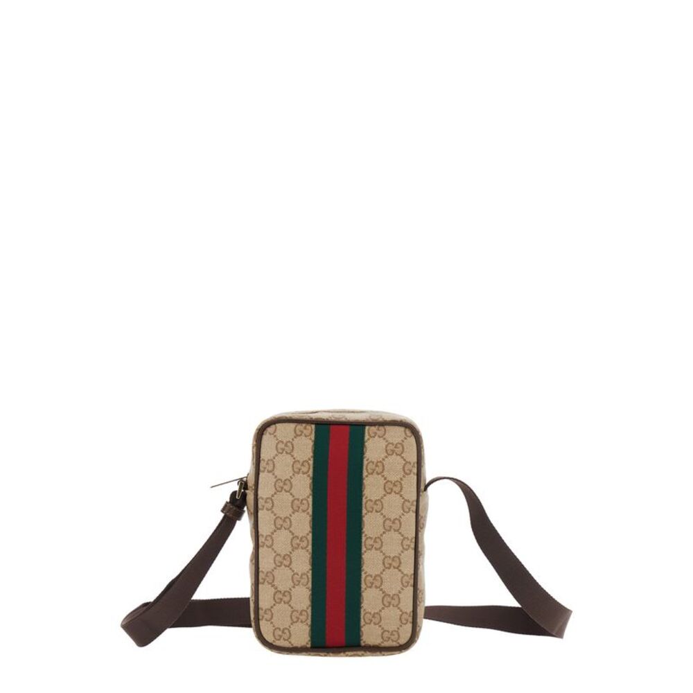 Gucci Men Vertical Gucci Web Vintage Sand Vetrificato